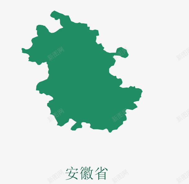 安徽省版块图标png_新图网 https://ixintu.com PNG素材 安徽省 版块 绿色