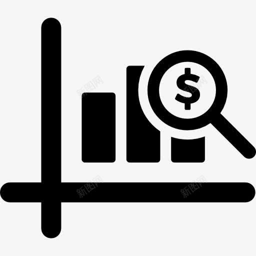 货币的价值图标png_新图网 https://ixintu.com 业务统计 放大镜 统计 美元符号 财政 金融