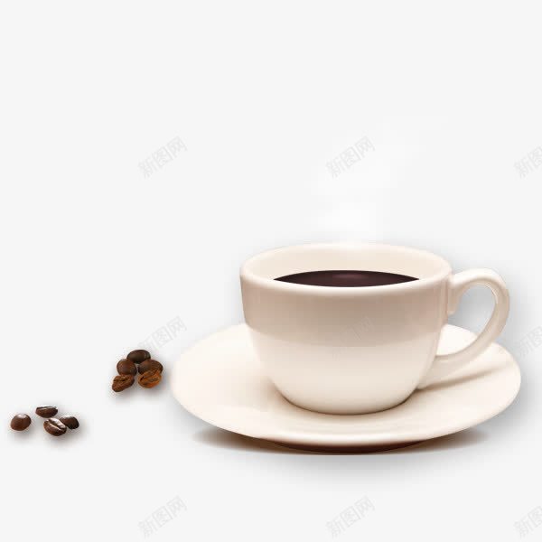一杯咖啡psd免抠素材_新图网 https://ixintu.com 咖啡 咖啡豆 杯子 简洁