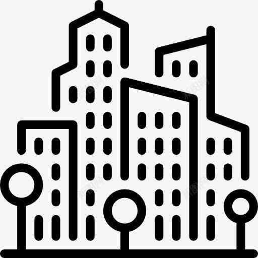 城市景观图标png_新图网 https://ixintu.com 城市 城市景观 城镇 建筑 建筑与城市 摩天大楼
