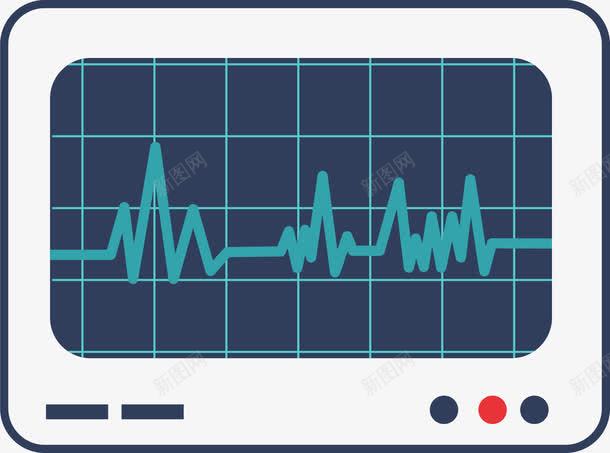 心电监护仪图标png_新图网 https://ixintu.com 医疗仪器 医疗设备 卡通图标 心电图 心电监护仪 心跳折线 心跳检测 心跳线 心跳线图 身体检查