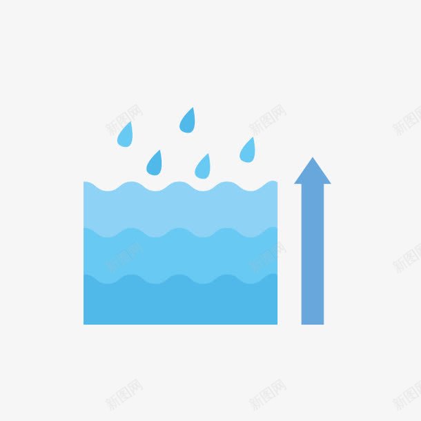 卡通降雨量标识图标png_新图网 https://ixintu.com 卡通标识 气象台 气象图标 降雨量标识