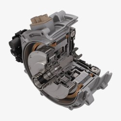 机械元件汽车制造业自动变速箱内部元件截高清图片