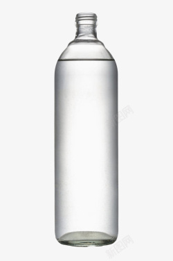 透明解渴窄口纯净塑料瓶饮用水实素材