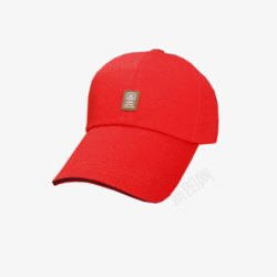 头部装饰红帽子素材