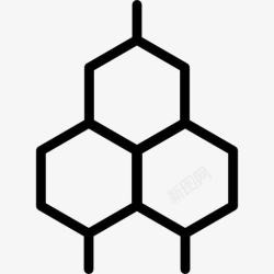 蜂巢形状蜂窝图标高清图片