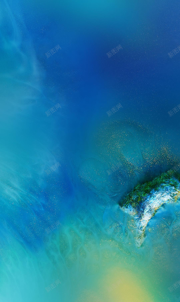 清澈海滩蓝色干净png免抠素材_新图网 https://ixintu.com 干净 海滩 清澈 蓝色