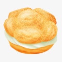 夹心奶油面包png免抠素材_新图网 https://ixintu.com 下午茶 夹心 奶油 泡芙 甜品 甜点 蛋糕 面包