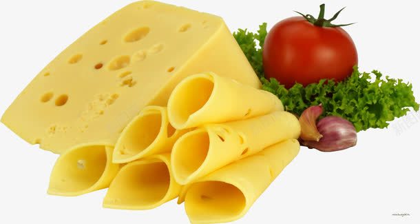 美味实物奶酪png免抠素材_新图网 https://ixintu.com 可食用 奶酪块和奶酪片 富含营养 牛奶发酵制品 脂肪含量高 餐饮行业