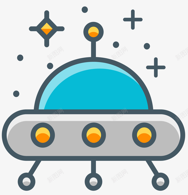 飞碟卡通飞船矢量图ai免抠素材_新图网 https://ixintu.com 卡通飞船 外星太空飞船 外星飞船 太空飞船 矢量飞船 飞碟 飞船 矢量图