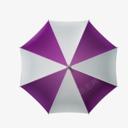 紫色遮阳伞俯视图素材