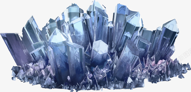 一堆晶体png免抠素材_新图网 https://ixintu.com 一堆 晶体 晶体化合物 晶体物质 蓝色晶体 蓝色物质