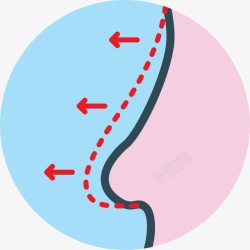 面部图标丑隆鼻图标高清图片