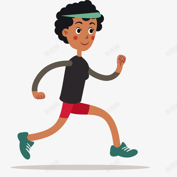 卡通跑步女子矢量图ai免抠素材_新图网 https://ixintu.com 卡通 女性人物 晨练 跑步 运动 锻炼 矢量图