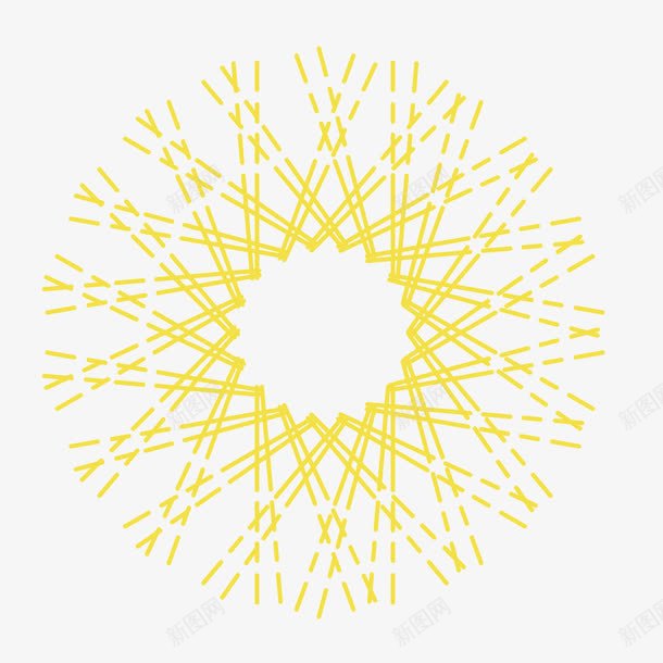 黄色光圈交叉光线png免抠素材_新图网 https://ixintu.com 交叉 光圈 光线 散射光 黄色