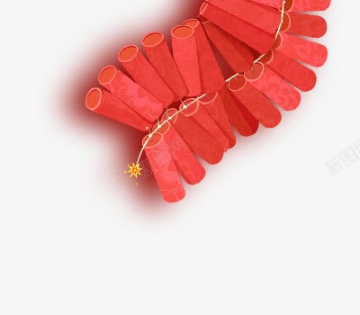红色鞭炮png免抠素材_新图网 https://ixintu.com 喜庆 炮竹 红色素材 装饰素材 贺年