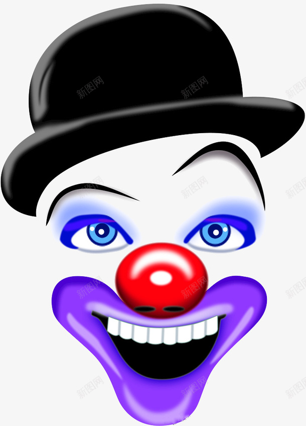 搞笑的可爱小丑png免抠素材_新图网 https://ixintu.com joker 动画 小丑 帽子 笑脸 邪恶