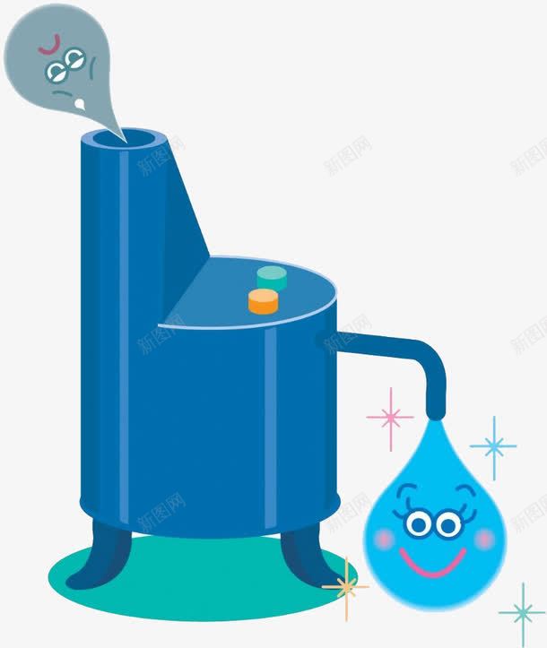 水净化器png免抠素材_新图网 https://ixintu.com 变换 可爱 干净 按钮 水滴