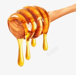 蘸蜂蜜的木棒蜂蜜木棒高清图片