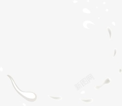 液体边框png白色清新牛奶高清图片