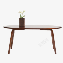 会议室桌椅圆形木桌高清图片