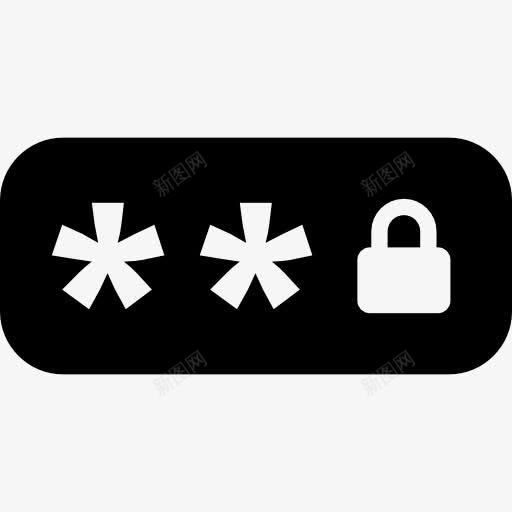 密码图标png_新图网 https://ixintu.com 保护 安全 密码保护 挂锁 接口 星号 钥匙锁 锁