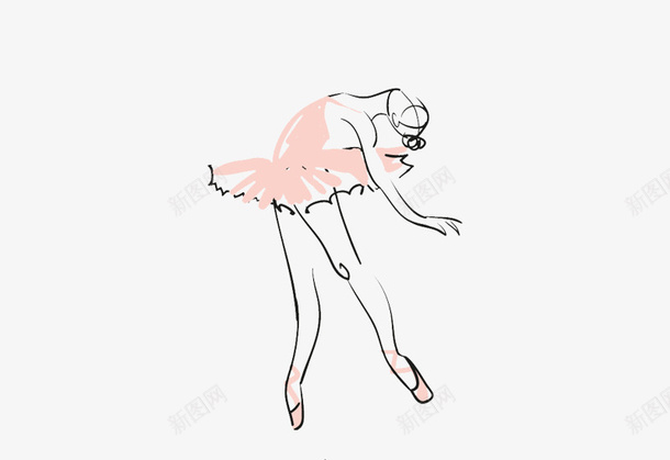 手绘粉色芭蕾舞表演者png免抠素材_新图网 https://ixintu.com 免抠 创意手绘 歌剧魅影 舞台表演 舞蹈服装 芭蕾舞者 芭蕾舞表演