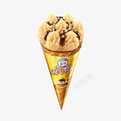 冰淇淋蛋筒雀巢花心筒2高清图片