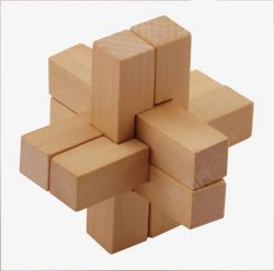 方形木制棋盘解锁玩具高清图片