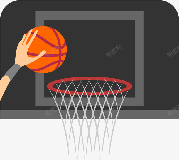 打篮球灌篮篮球框png免抠素材_新图网 https://ixintu.com 体育 打篮球 灌篮 球类运动 球赛 竞技 篮球框 锻炼