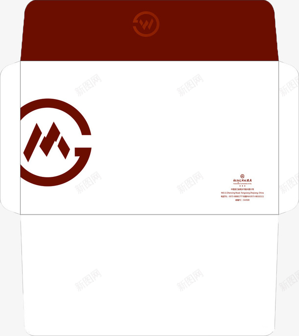 深红色简洁信封png免抠素材_新图网 https://ixintu.com 信封 信封展开图 印刷 平面 深红色 简洁 纸制品 纸袋 设计