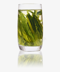 杯中茶猴魁绿茶杯中茶泡茶高清图片