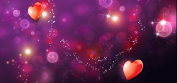 宝石光芒紫色浪漫背景高清图片