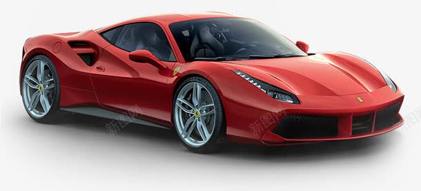 红色法拉利png免抠素材_新图网 https://ixintu.com Ferrari 交通工具 产品实物 小车 跑车