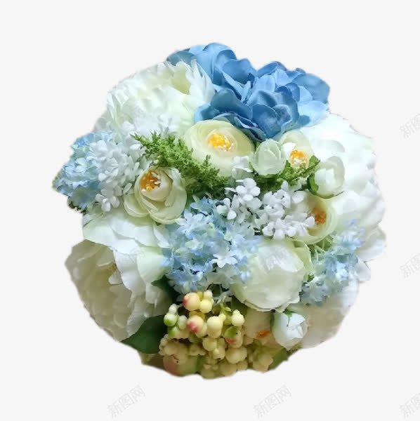 多彩花球png免抠素材_新图网 https://ixintu.com 植物 求婚 白色花 花 花卉 花朵 蓝色花