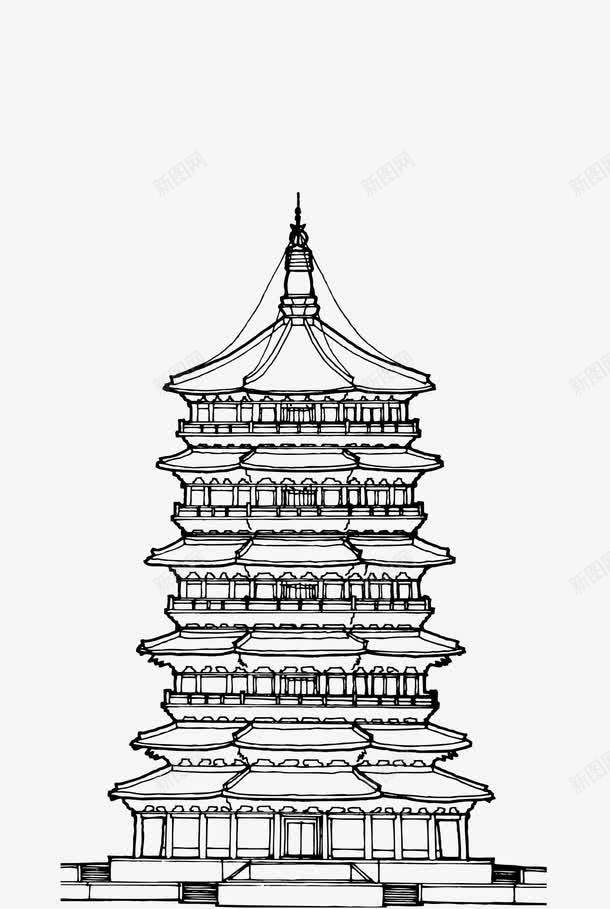 名胜古迹雷峰塔png免抠素材_新图网 https://ixintu.com 名胜古迹 塔 雷峰塔