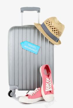 旅游鞋子旅行箱子高清图片