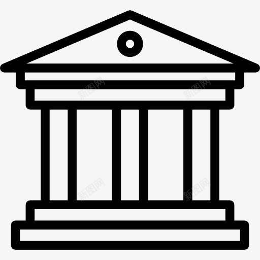 博物馆图标png_新图网 https://ixintu.com 业务 博物馆 古迹 城市 寺庙 建筑 银行
