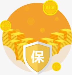 保黄色卡通盾牌金钱png免抠素材_新图网 https://ixintu.com 卡通 盾牌 金钱 黄色