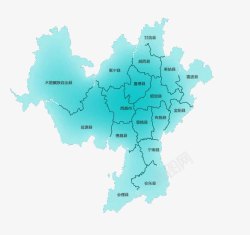 四川省地图四川凉山彝族自治州地图高清图片