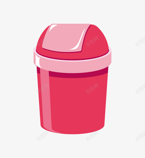粉红色垃圾桶装饰png免抠素材_新图网 https://ixintu.com 免抠图 卡通垃圾桶 垃圾桶 手绘垃圾桶 粉色垃圾桶 装饰图