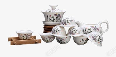 茶具茶文化png免抠素材_新图网 https://ixintu.com 禅意 精美茶具 茶 茶桌 茶盘 陶瓷