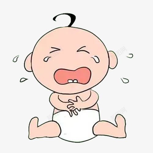 卡通肚子疼的宝宝png免抠素材_新图网 https://ixintu.com 卡通宝宝 哭闹的宝宝 宝宝哭 宝宝哭闹 母婴 生病的宝宝 育儿