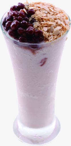 加冰饮品红豆燕麦沙冰饮品高清图片