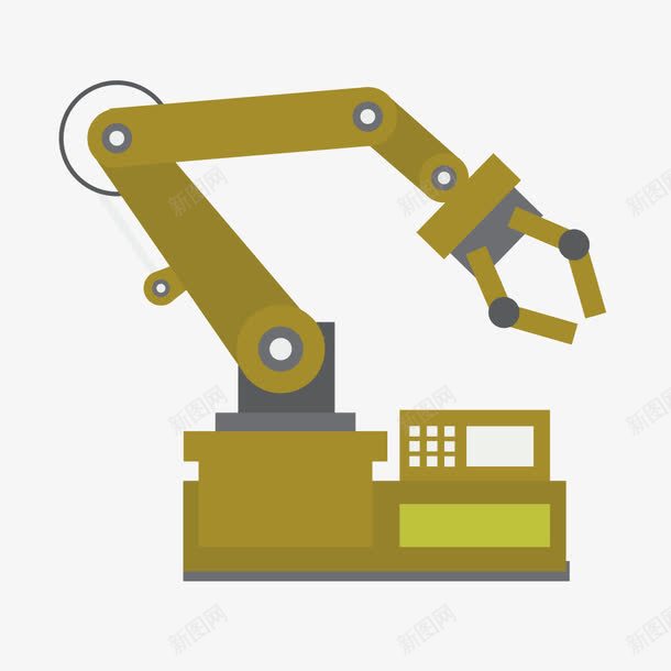 卡通机械手矢量图ai免抠素材_新图网 https://ixintu.com 卡通 工业生产 机械手 矢量图