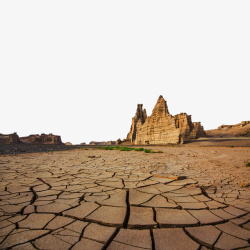 干涸的地表新疆魔鬼城高清图片