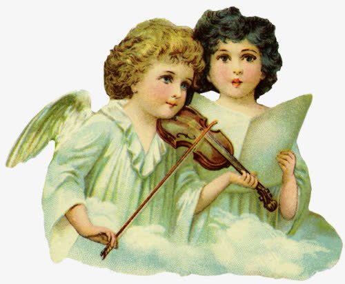 天使拉琴png免抠素材_新图网 https://ixintu.com 云朵 小提琴 拉琴的女孩 节奏 音乐