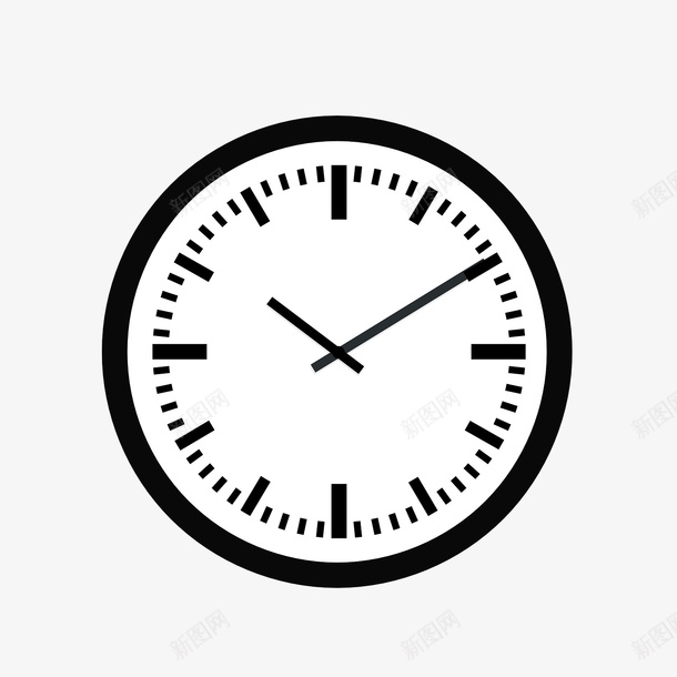 黑色钟表图标png_新图网 https://ixintu.com app图标 分针 挂钟 效率 时针 时间 网页图标 表 计时 钟表