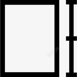 矩形的形状高度的矩形符号图标高清图片