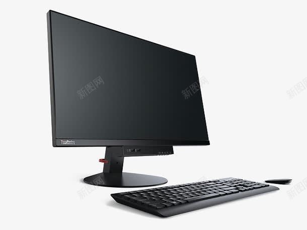 黑色台式电脑png免抠素材_新图网 https://ixintu.com 台式电脑 数码产品 显示器 键盘 黑色